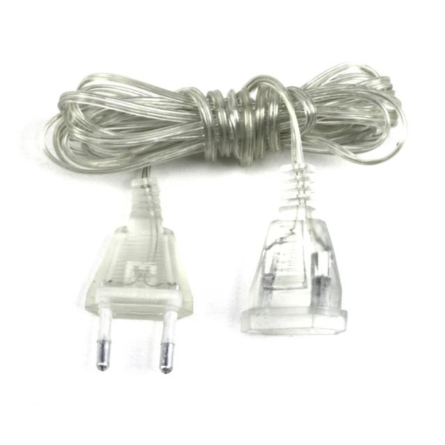 3m Power Extension Cable Plug Extender Wire For LED String Light Christmas  Lights 