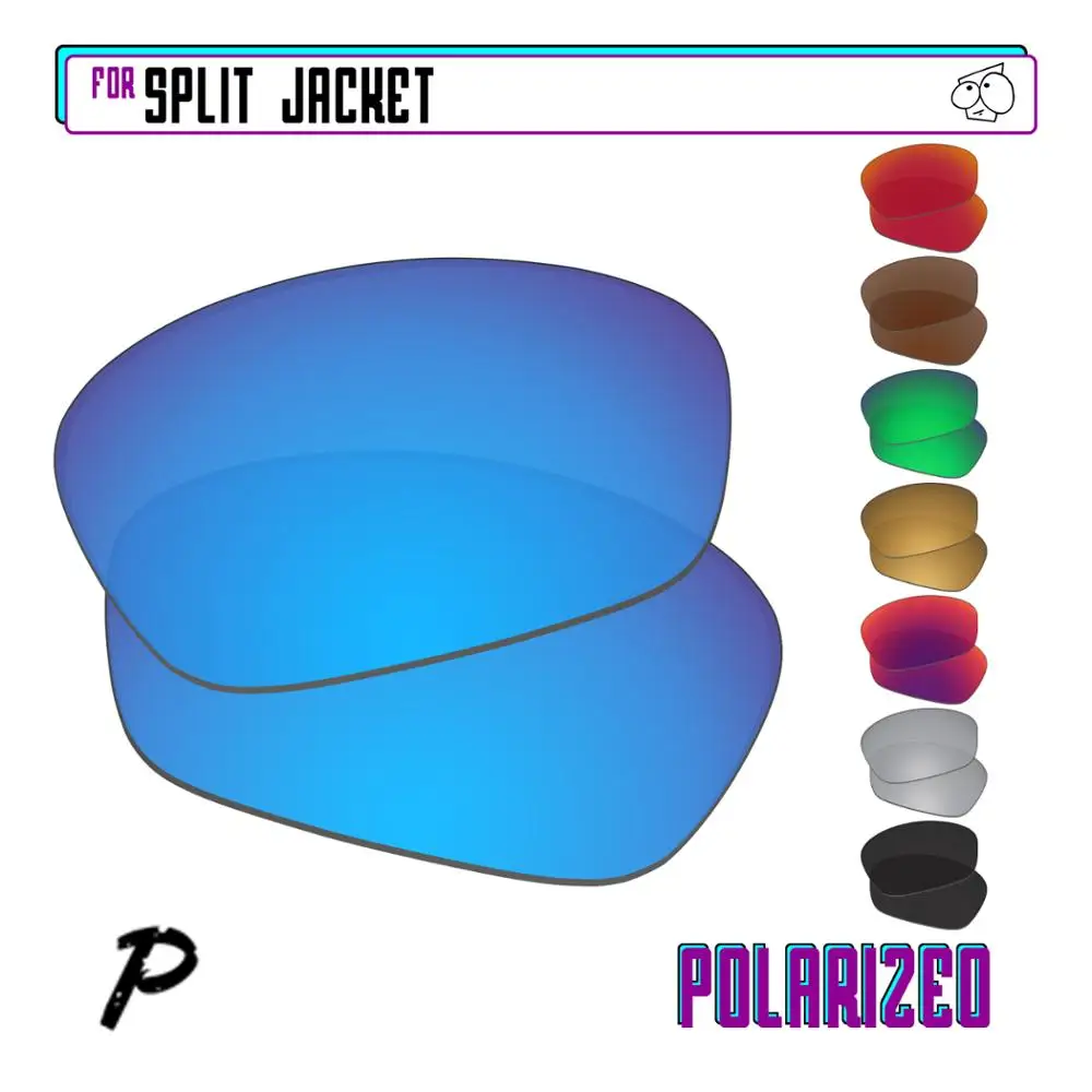 Ezreplace Polarizzati Lenti Di Ricambio Per-Oakley Split Jacket Occhiali Da Sole-Opzioni Multiple