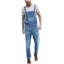 Мужские джинсы, стирающиеся комбинезоны, стрейчевый комбинезон, джинсовая уличная одежда, карманы на подтяжках, индивидуальные штаны, брюки, Pantalones de hombre#3