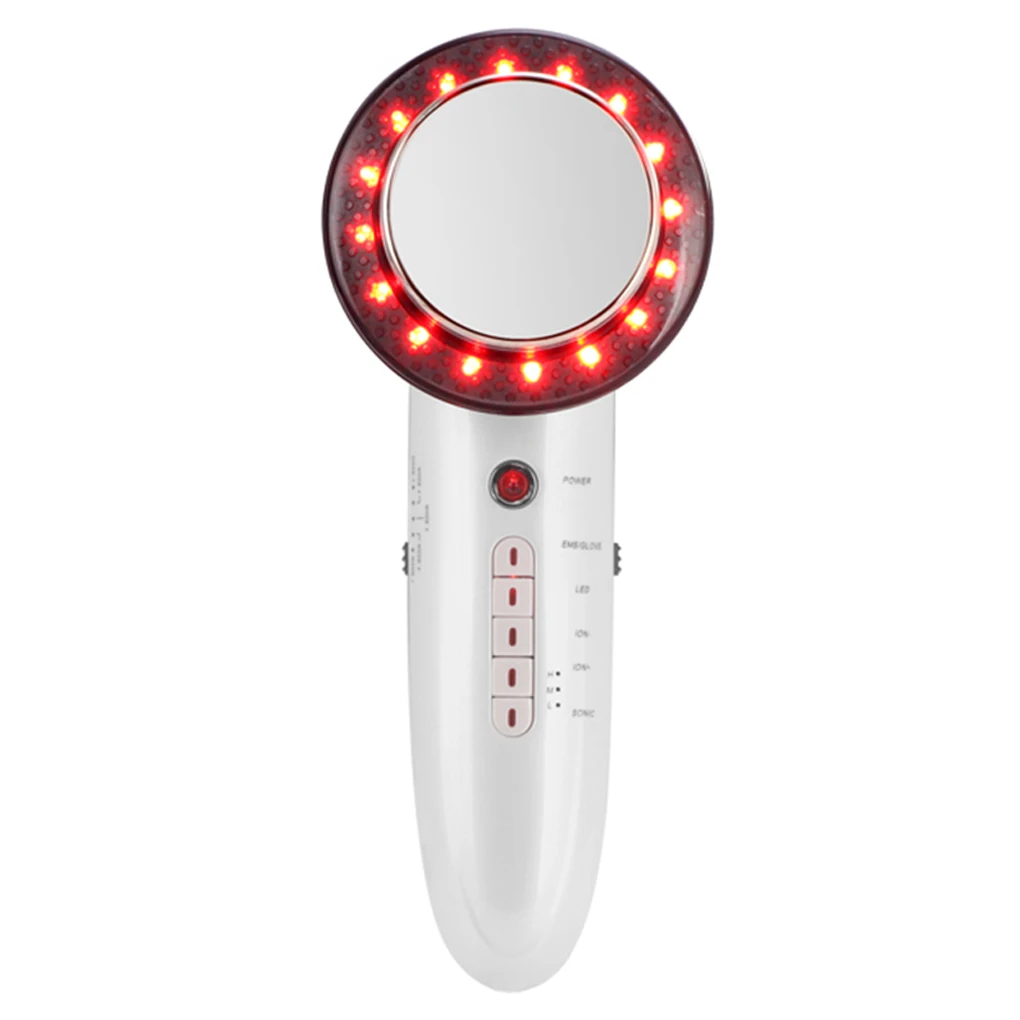 

6-in-1 Colorful LED Face Beauty Machine Sonic Body Slimming EMS Micro-electric Lifting Instrument US EU UK AU Plug 100-240V