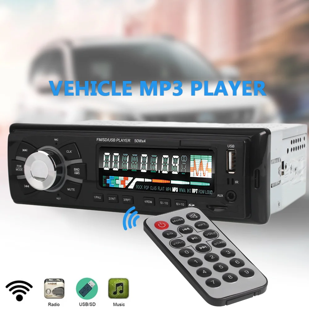 Автомобильный Mp3 радио плеер Авто MP3 Универсальный аудио Музыка lcd 12V Премиум