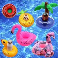 20 Pcs Niet Herhalen Mini Fanny Opblaasbare Rode Flamingo Drijvende Drinken Bekerhouder Zwembad Baden Beach Party Speelgoed Boia