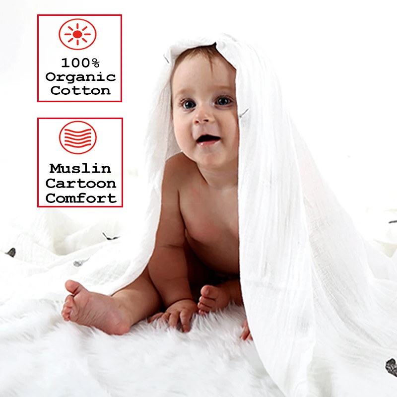 Newborn Baby Infant Muslin Cotton Swaddle Blanket Photography Props Backdrops Ne 