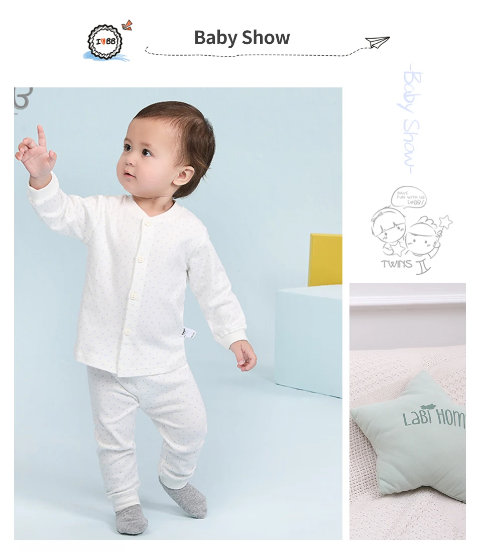 Комплект детской одежды для сна из 2 предметов, детские пижамы, одежда для сна для малышей, унисекс, От 3 месяцев до 3 лет для мальчиков и девочек
