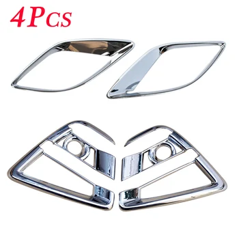 

Chrome Front + Rear Foglight Fog Light Lamp Foglamp Cover Trim Parts Fit For Mazda CX-5 CX5 2016 Accessories 4Pcs