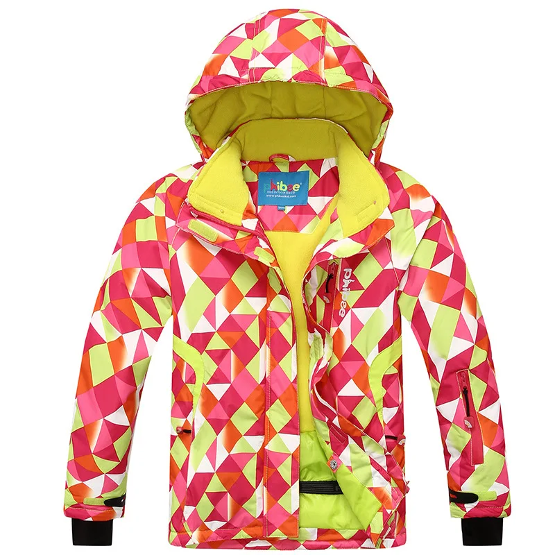 Детская зимняя Лыжная куртка водонепроницаемая теплая куртка для снежной погоды цельная куртка для детей
