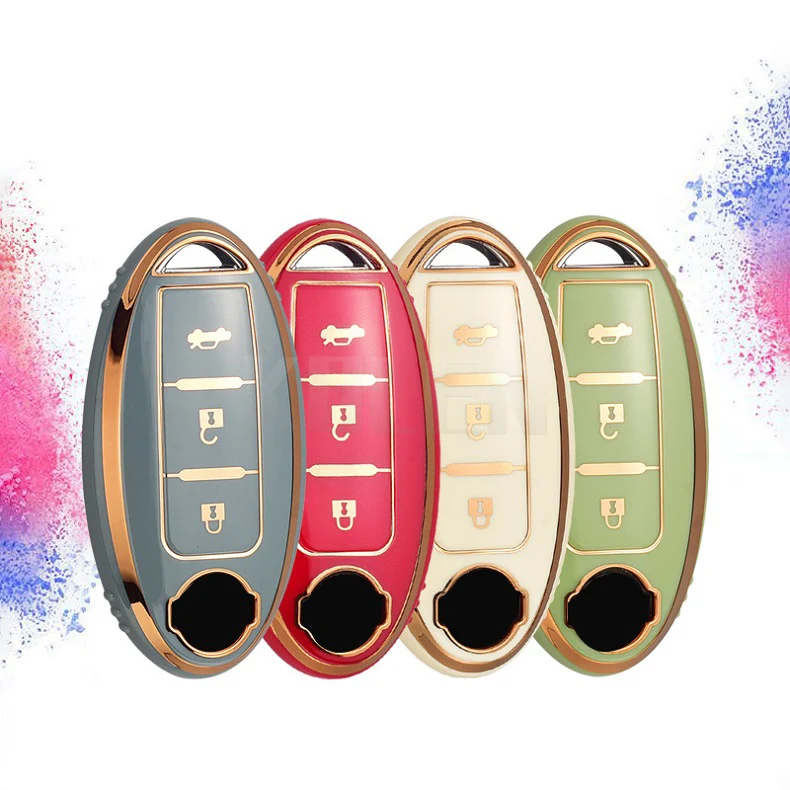 Nuovo TPU Car Key Case Cover Shell Fob per Nissan Qashqai X-Trail T31 T32 Juke J10 J11 Tiida Altima Pathfinder calci per Infiniti - Hd1a3d13c785346978059a92ff0623f17H