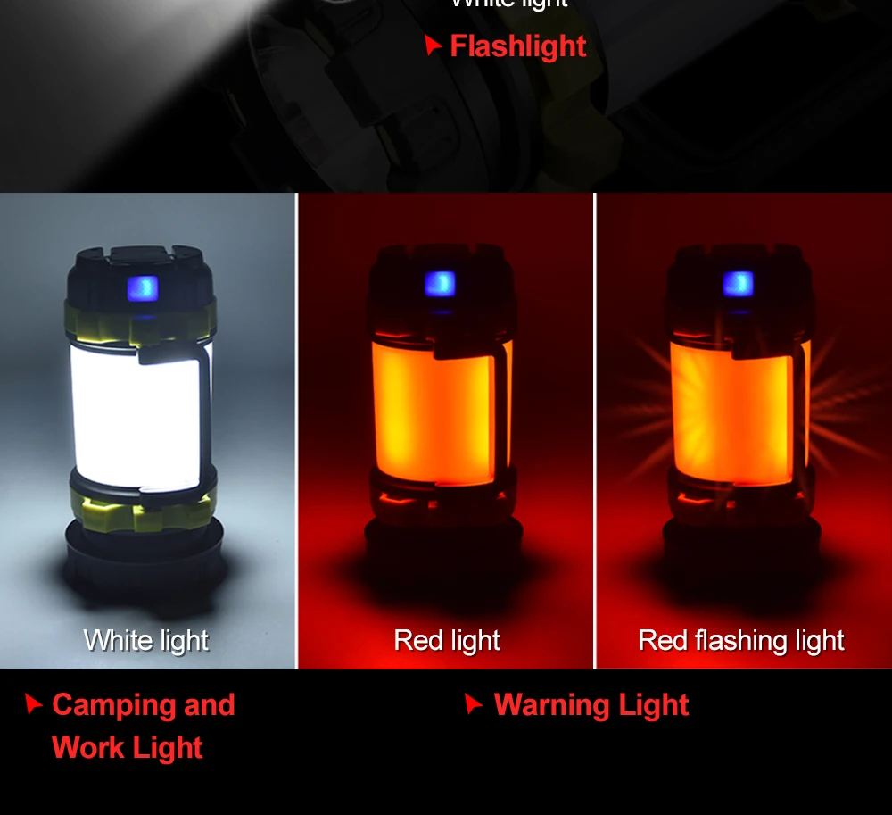 Super Bright LED Flashlight Barbecue light Portable Spotlight searchlight USB Rechargeable torch led working light camping light