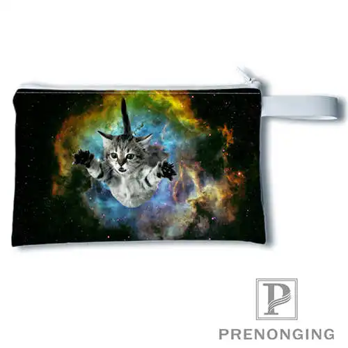 Изготовленный На Заказ spacecat(3)@ кошелек с рисунком, кошелек на молнии, нулевой кошелек, телефонные сумки для ключей, модный небольшой женский кошелёк#19-01-22-4-225 - Цвет: Coin Purse