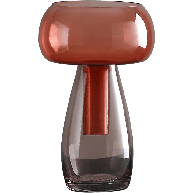 

New Creative Funnel Glass Flower-ware Vases Model Soft Design Ornaments Living Room Flower Murals Glass Vase Decoration Props