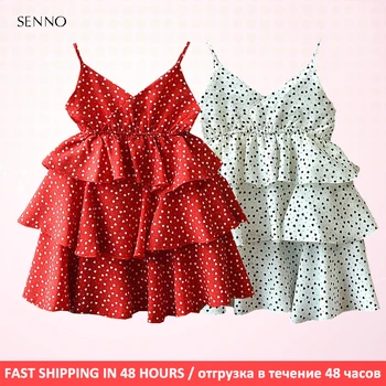 

2-7 Years Baby Girls Sleeveless Sling Dresses Clothes Kids Summer Princess Dress Children Party Pageant Dress Outfit Sundress