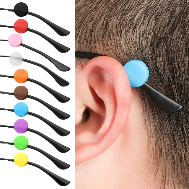 1 Pair Silicone Anti-slip Holder For Glasses Accessory Ear Hook Sports  Eyeglass Temple Tip Stoppers Glasses Anti-slip Accessory - AliExpress