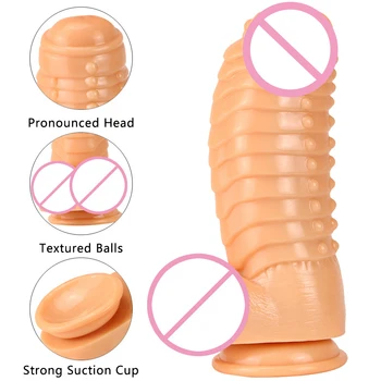 2021 Monster Super Huge Realistic Dildo Animal Penis Vagina G-spot Simulate Anal Expansion Sex Toys For Women Man Big Butt Plugs 4
