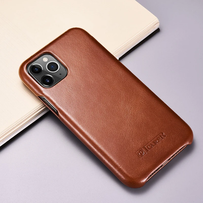 Чехол из натуральной кожи для iPhone 11 Pro Max 6,5 '', роскошный флип-чехол для Apple iPhone 11 Pro, изогнутый край, винтажный Чехол-книжка