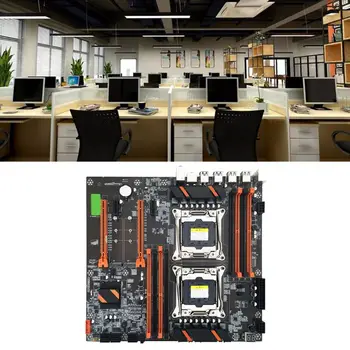 شراءX99 المزدوج خادم لوحة أم للكمبيوتر LGA2011-3 وحدة المعالجة المركزية DDR4 الذاكرة لعبة وحدة اللوحة الرئيسية ل In-tel