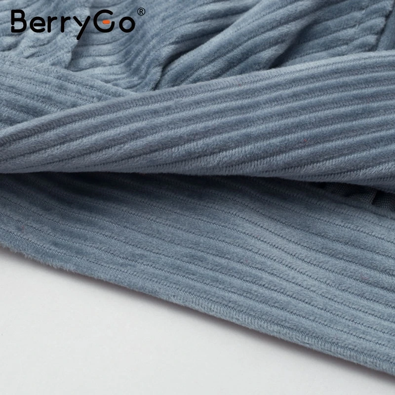 BerryGo, Женское пальто с длинным рукавом на осень и зиму, модная уличная короткая Вельветовая куртка, женская повседневная куртка на пуговицах, Женские базовые куртки