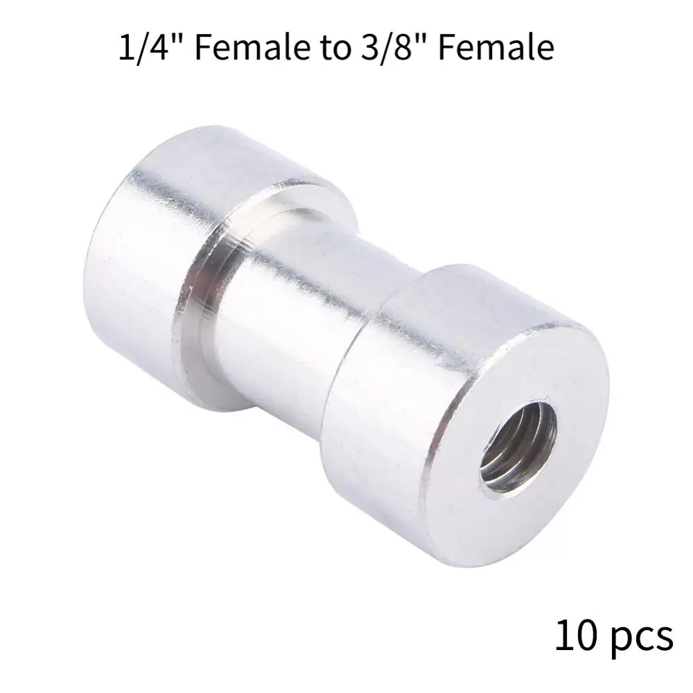 B 10 pcs 1/3/5/10 шт 1/4 дюйма Женский до 3/8 дюйм наружная Преобразует винт Стандартный адаптер шаровая Головка для штатива камеры с шариковой головкой светильник стойки штатив-Монопод - Цвет: B 10 pcs