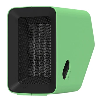 

1 Green ABS AC110V Mini Household Heater for Vertical and Horizontal Use US Plug