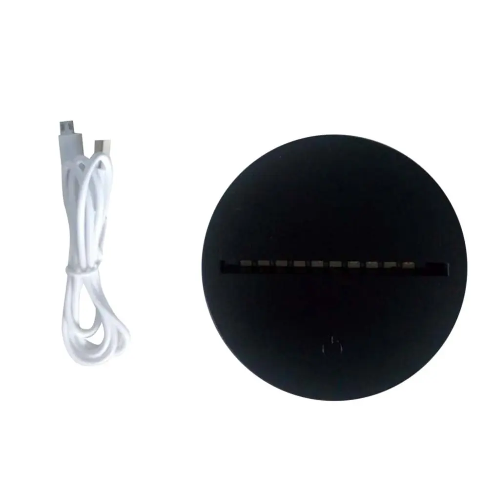 LED Lamp Bases for 3D Illusion Night Light 7 Colors Touch Switch Replacement Base Table Desk Lamps | Лампы и освещение