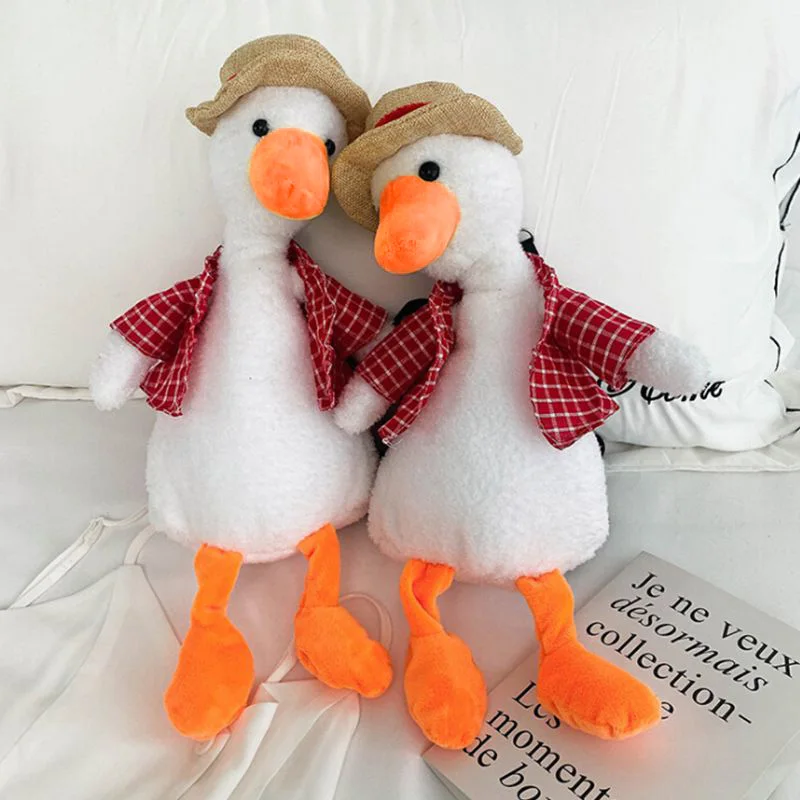 

Cartoon Duck Shaped Coin Purses For Women Fashion Cute Plush Shoulder Bag Zipper Crossbody Bag