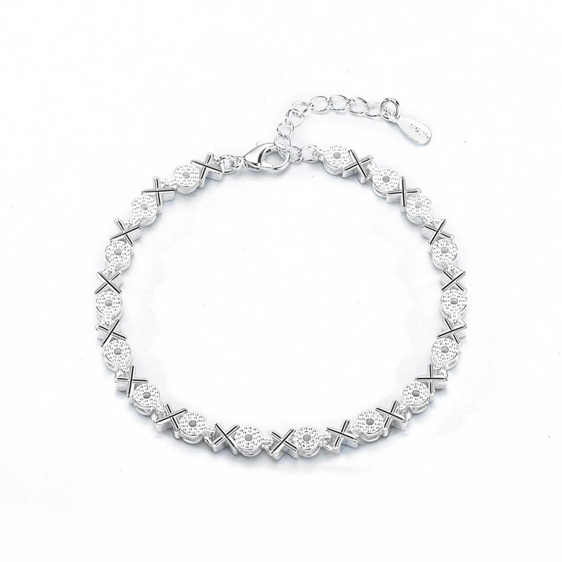 925 Серебряный граненый фианит браслет для женщин Мода Pulseras Plata De 925 Mujer Dainty Bizuteria драгоценный камень 925 Ювелирный Браслет кольцо gümüş серебряные украшения кулоны