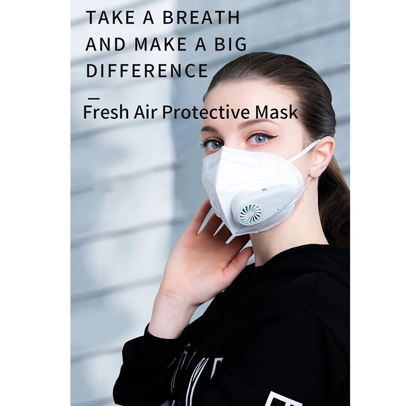 

Smart Electric Dust Mask Air Purifying Anti Dust Pollution Fresh Air Supply PM2.5 Face Mask Breathing Valve Mask Mouth Protectiv