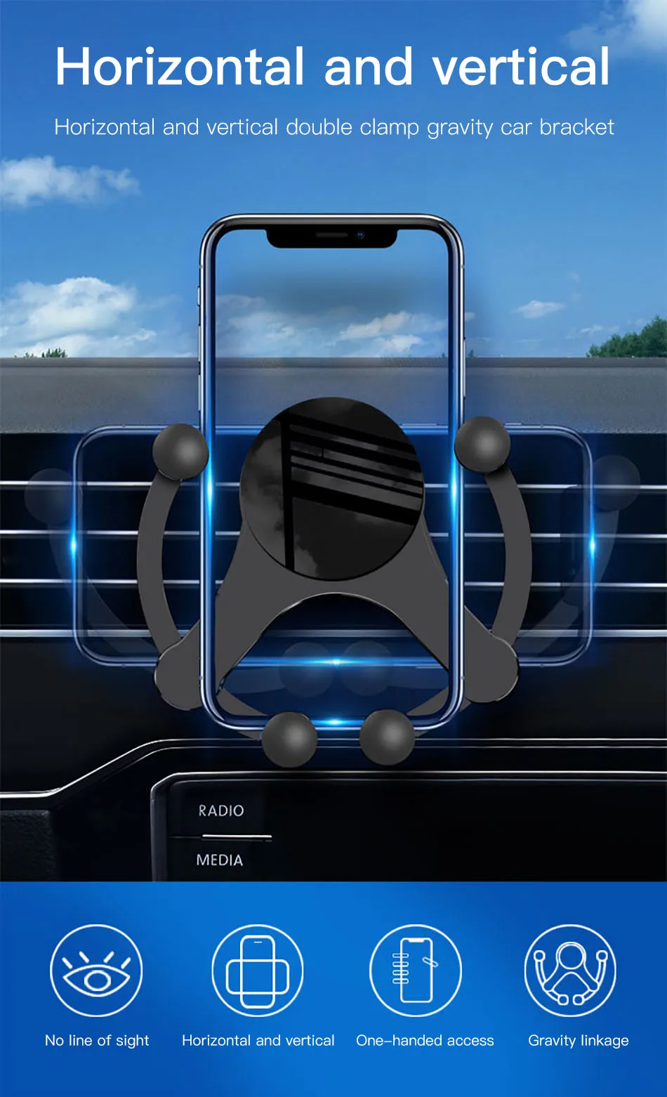 ACCEZZ автомобильное беспроводное зарядное устройство воздушный выход крепление клип для iPhone 11 Pro 8 Plus X samsung S9 S10 телефон стенд держатель Авто поддержка gps