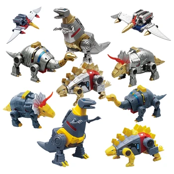 

Planet Dinosaur Transformation Metal Paint Jurassic Warrior Animation Color Deformation Action FIgure Transformer G1 Toy