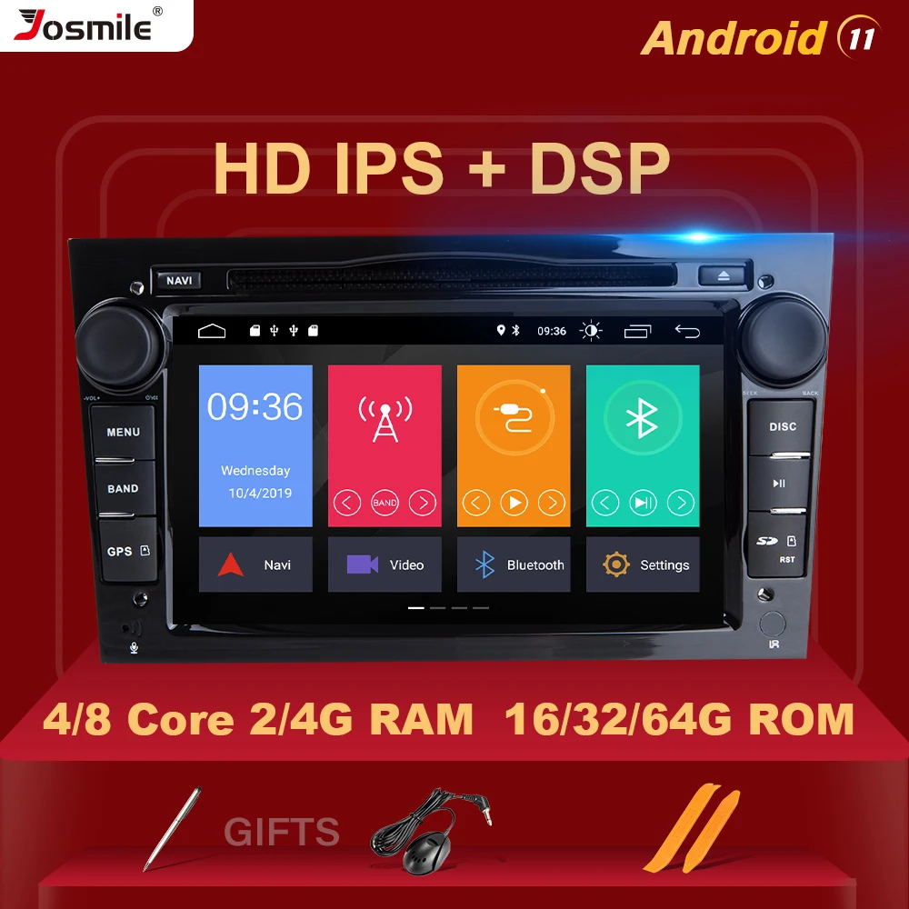 2 din Android 11 автомобильный DVD мультимедийный плеер для Opel Vectra C Zafira B Corsa D Astra H G J Meriva