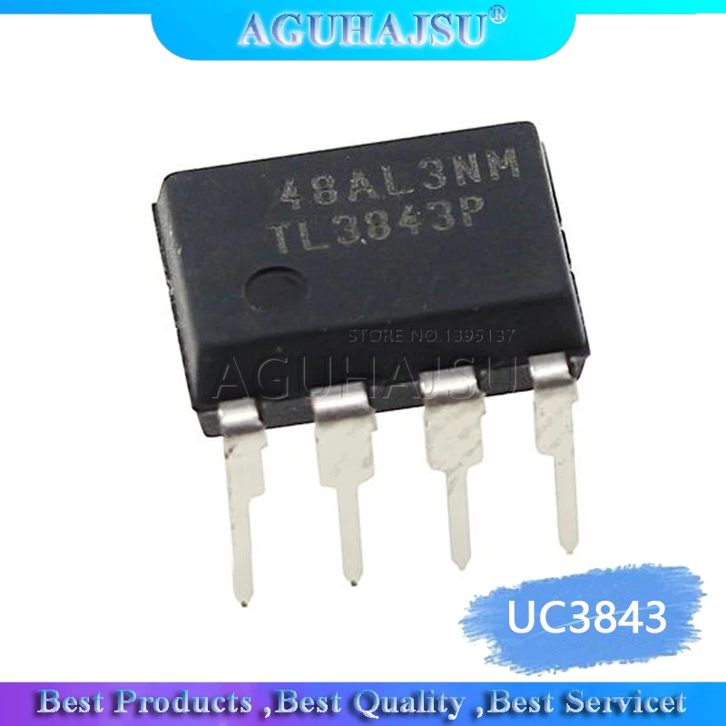 1 шт./лот UC3843 DIP8UC3843AL UC3843B UC3843BN UC3843AN KA3843 3843 DIP8|Интегральные схемы| |