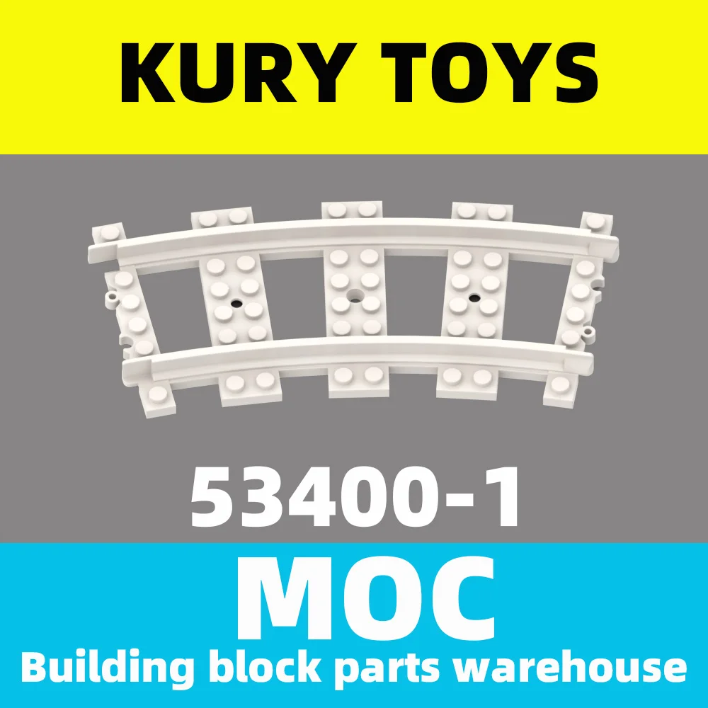 Kury Toys DIY MOC For 53400 Building block parts Train Track Plastic (RC Trains) Curve Vehicle-Rail | Игрушки и хобби