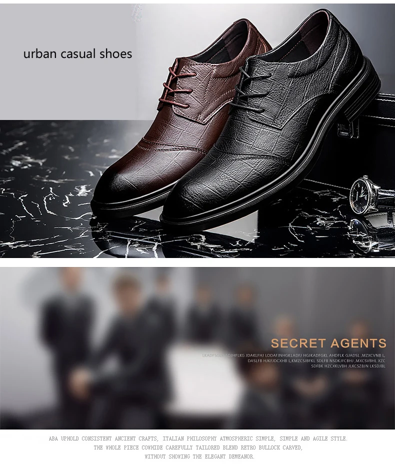 Г. Новая модная мужская обувь модельные мужские классические офисные туфли из натуральной кожи коричневого и черного цвета Мужская официальная обувь для мужчин, размеры 36-48