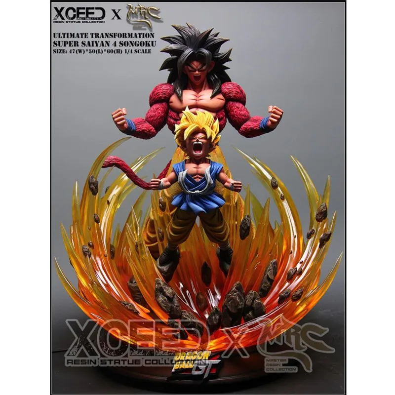 Супер Saiyan 4 Dragon Ball Сон Гоку 1/4 GK статуя Аниме подарок Смола фигурка Коллекция Модель игрушки M3877