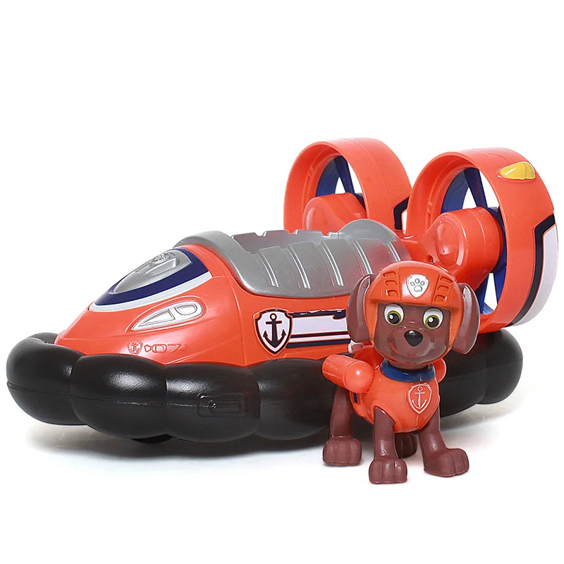 Щенячий патруль мультфильм собачий патруль команда инерции спасательный автомобиль Детский Подарочный игрушечный набор модель игрушки - Цвет: Фиолетовый