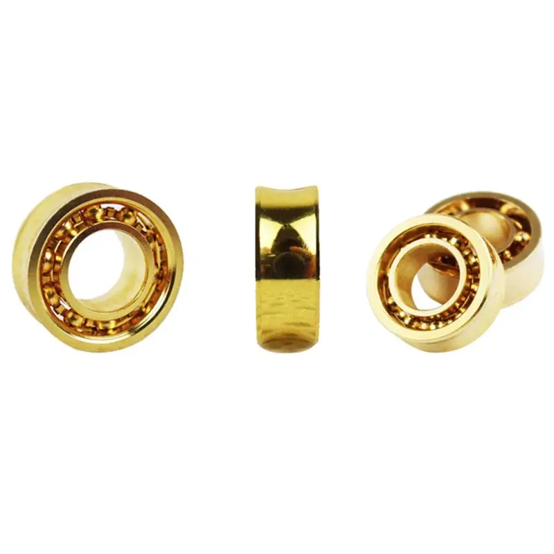 6pcs R188KK UR188 Gold Plated Bearing For Fidget Spinner Yoyos Fan D5QA