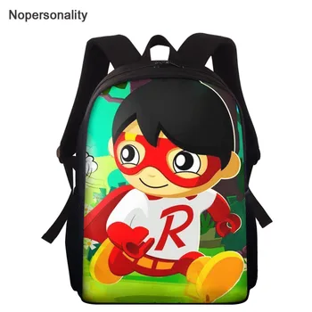 

Nopersonality Ryan's World Printed Kindergarten School Bag Children's Backpack Elementary Student 15inch Daily Bookbag for Kids