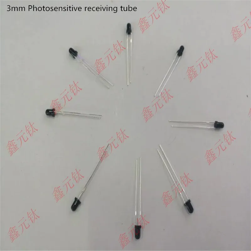 3 мм 5 мм черная светочувствительная приемная трубка инфракрасная приемная светодиодная ИК-Приемная лампа 100 шт./лот