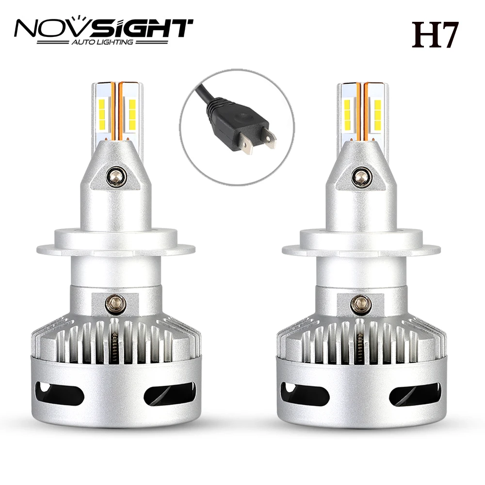 Novsight Super Bright 90W H7/H11/9005/9012/D1/D2D/D5 Car LED Headlight Bulbs Replacement Kit 6500K