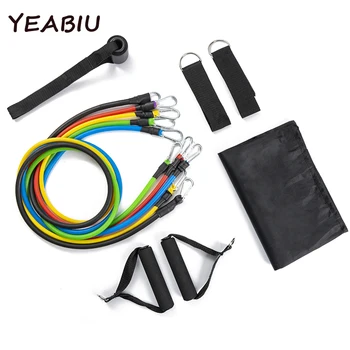 

11Pcs Resistance Bands Set Latex Training Exercise Expander Yoga Band Fitness Elastic Rubber Tube Band Home Workout Dropshipping