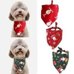 Behogar милые хлопковые рождественские банданы для собак, щенков, нагрудников, шарфов, вечерние костюмы, аксессуары 45x45x65 см