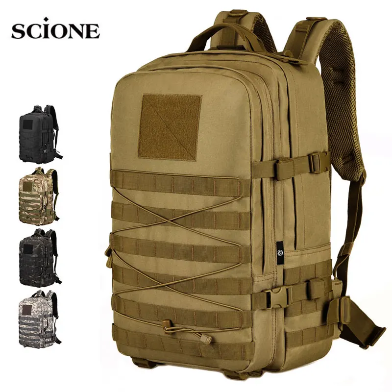Kaufen 45L Camping Rucksack Military Tasche Männer Reisetaschen Taktische Molle Klettern Rucksack Wandern Bag Outdoor Sport Armee Tas XA87A