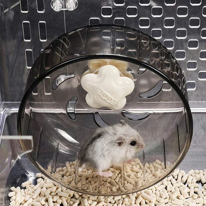 Ruedas de carrera para hámster, rueda para hámster, transparente, para correr y trotar, suministros pequeños para mascotas silenciosas, 2021