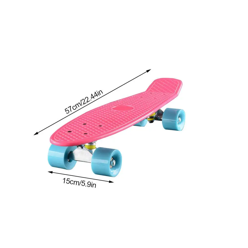 22 Inch Scooter Professional Skateboard With 4 Wheels Easy To Turn Smooth To Move Professional Skateboard For Kids Teens Adults
