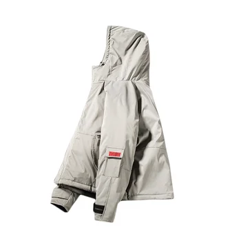 

Winter tide fashion men's tooling coat hooded cotton jacket warm cotton jacket AS68