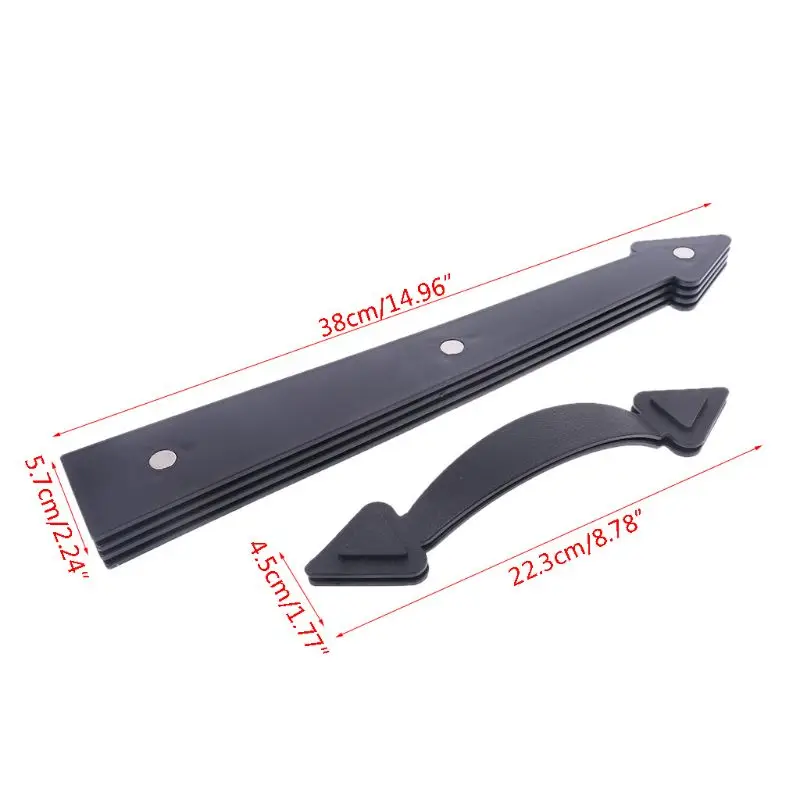 

6 pcs/set Magnetic Door Handles and Hinges Decorative Accents Garage Carriage Household Hardware 94PC