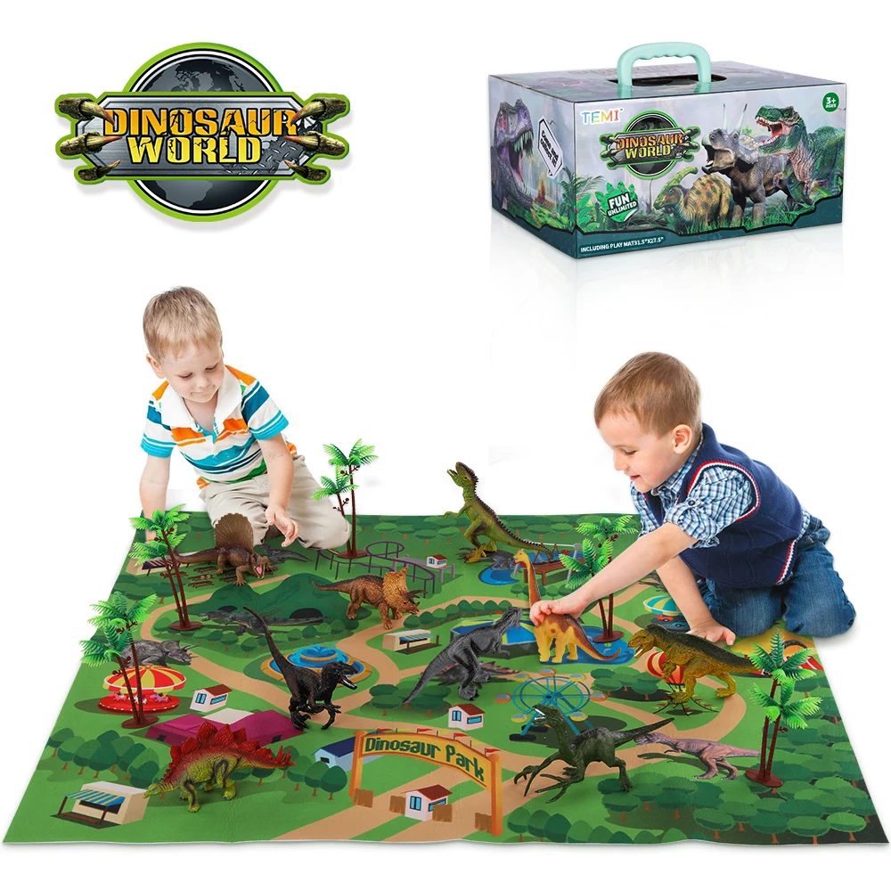Dinosaur Toy Educational-Toys Animals-Jungle-Set Jurassic Park Minifigure Kids Boys Childrens