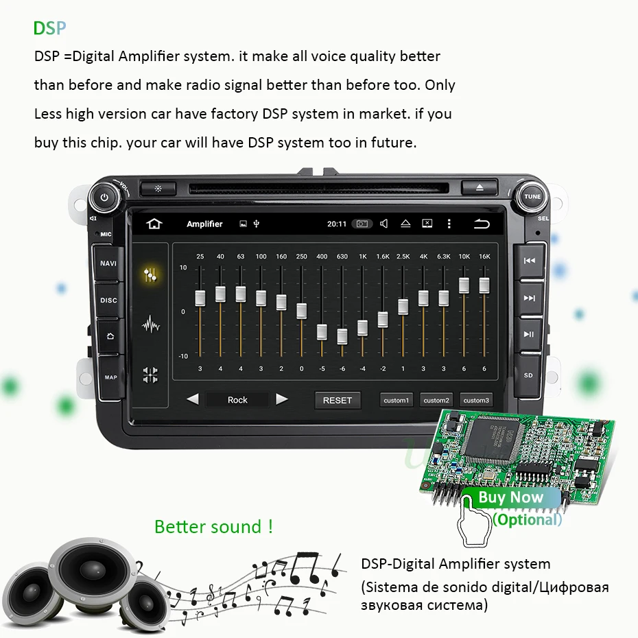 Best 4G 64G 8 CORE Android 9.0 2 din car dvd PLAYER GPS for Volkswagen/VW Golf 5/6 passat/CC/B6/B7 polo Skoda/Seat/Leo CAR RADIO obd2 7