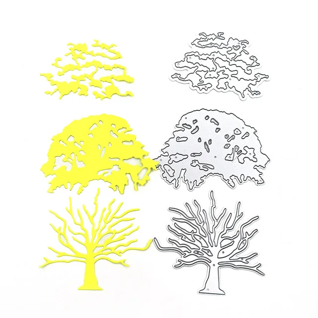 Julyarts TREE Metal Cutting Dies for Scrapbooking New 2021 For DIY Scrapbooking Decorative Embossing Handcraft Die Cutting Silver