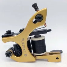 Профессиональная катушка татуировки 10 обертывания ручной работы татуировки машина пистолет для Liner Shader YM-8106