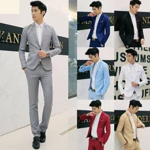 Модный мужской классический деловой Блейзер делового костюма, приталенный роскошный пиджак